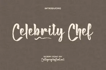 Celebrity Chef font