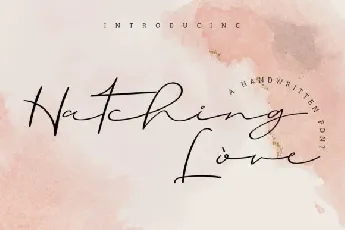 Hatching Love font