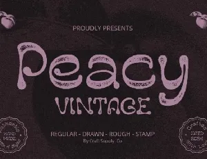Peacy Vintage font