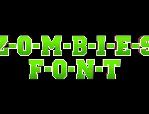 Zombies font