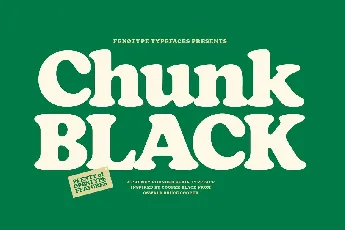 Chunk Black font