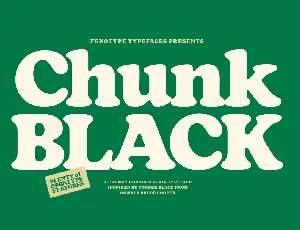 Chunk Black font