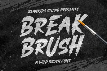 Break Brush font