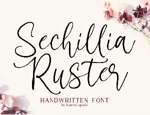 Sechillia Ruster font