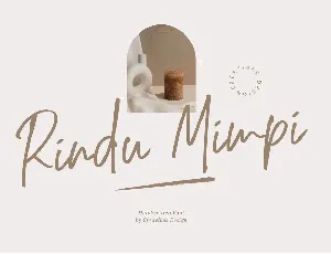 Rindu Mimpi font