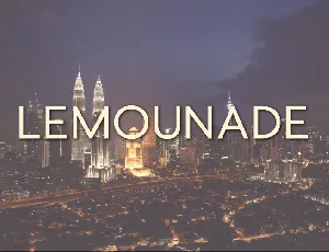 Lemounade font