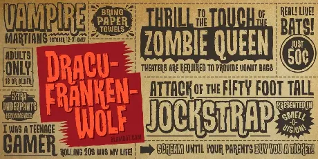 DracuFrankenWolf BB font