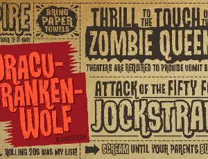 DracuFrankenWolf BB font