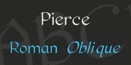 Pierce font