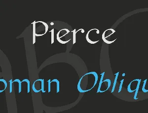 Pierce font