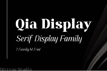 Qia Display font