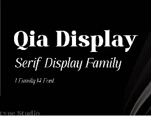 Qia Display font