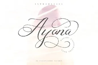 Ayana Calligraphy font