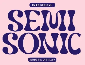 Semisonic font