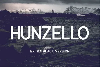 Hunzello font