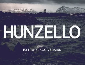 Hunzello font