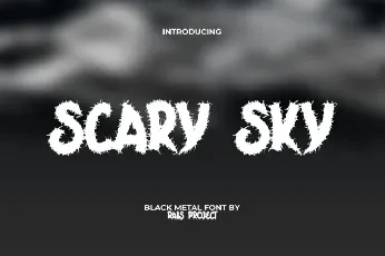 Scary Sky Display font