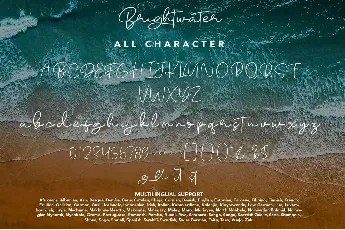 Brightwater font