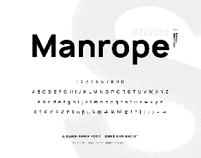 Manrope Family Free font