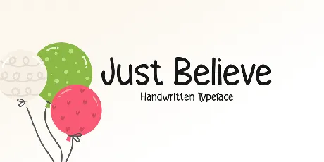 Just Believe font