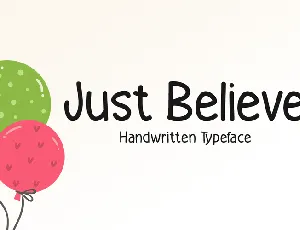 Just Believe font