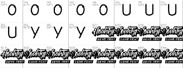 Lasthour Demo font