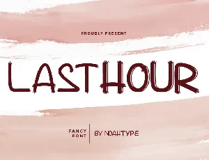 Lasthour Demo font