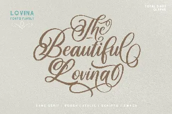 Beautiful Lovina font