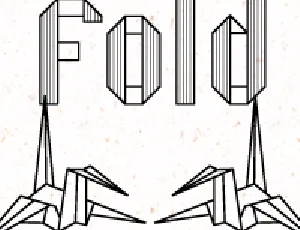 Fold font