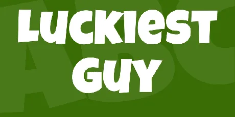 Luckiest Guy font