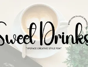 Sweet Drinks Script font