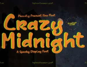 Crazy Midnight font