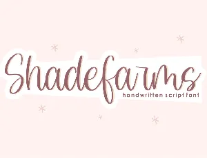 Shadefarms font