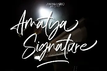 Amatya Signature font