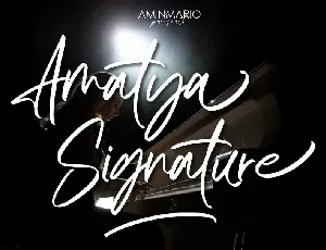 Amatya Signature font