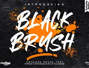 BLACK BRUSH Script font