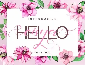 Hello Eisya Duo font