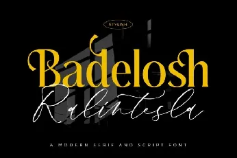 Badelosh Ralintesla Duo font