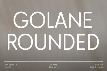 Golane Rounded font