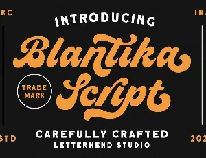 Blantika Script font