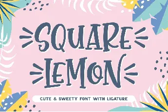 Square Lemon Fancy font