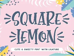 Square Lemon Fancy font