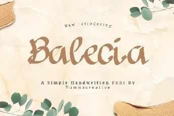 Balecia font