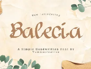 Balecia font