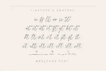 Mealtone font