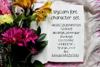 Wyllam font