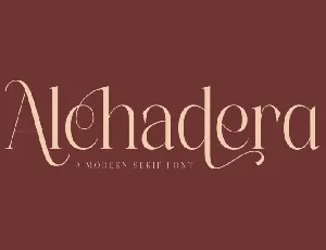 Alchadera font