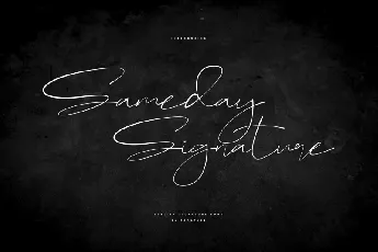 Sameday Signature font