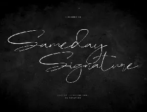 Sameday Signature font