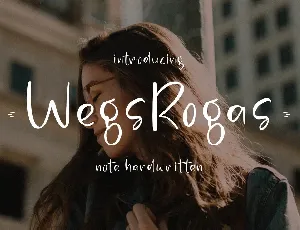 WegsRogas font